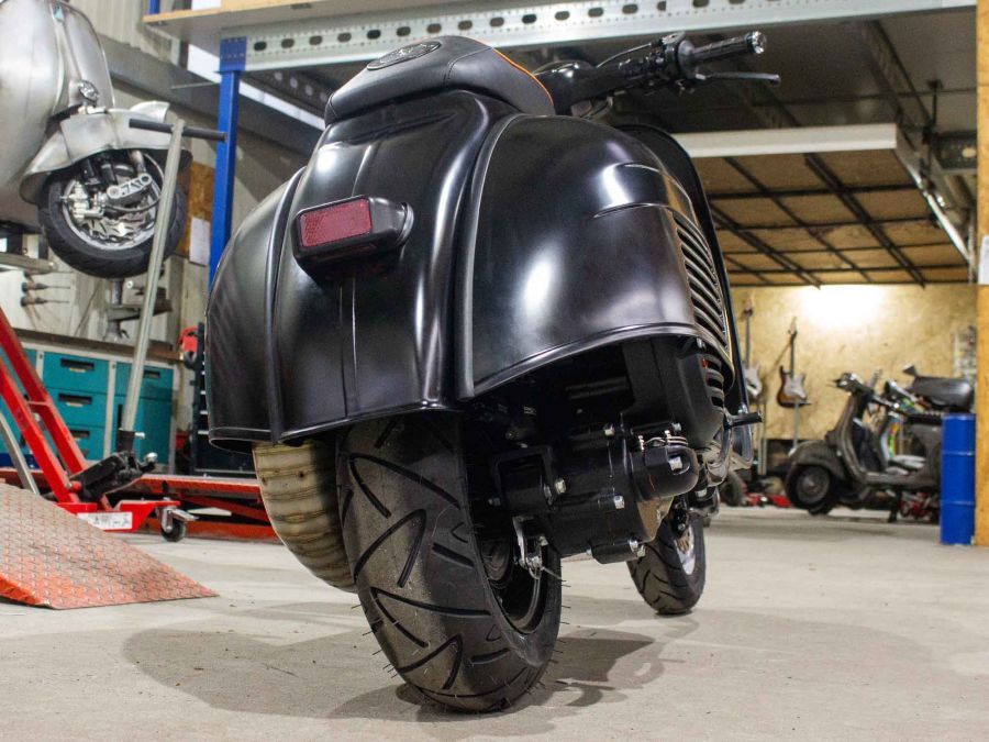 Vespa GS 306 conversion Matt Black
