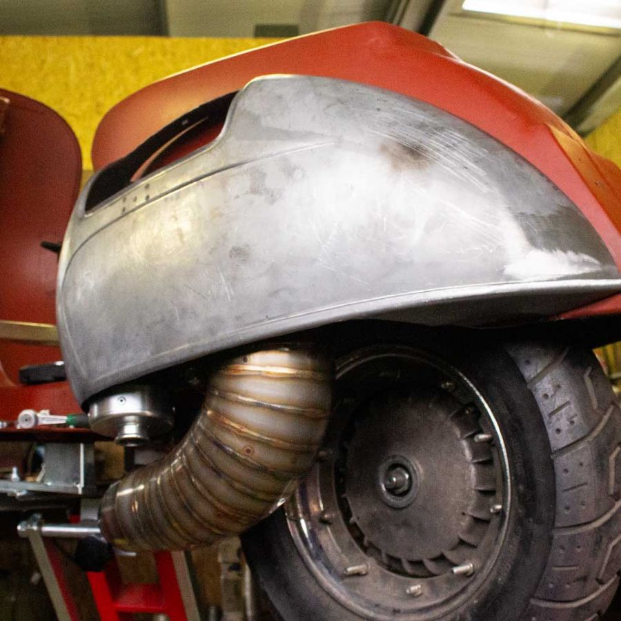 Vespa Rennauspuff - Sonderanfertigungen