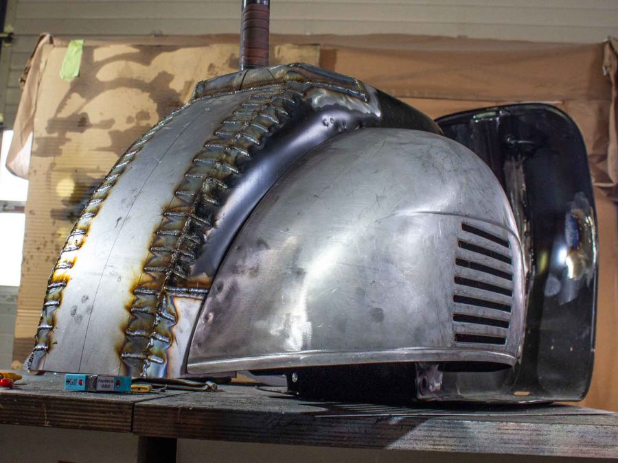 Custom Vespa VNB 244 Nero Daytona Metallic