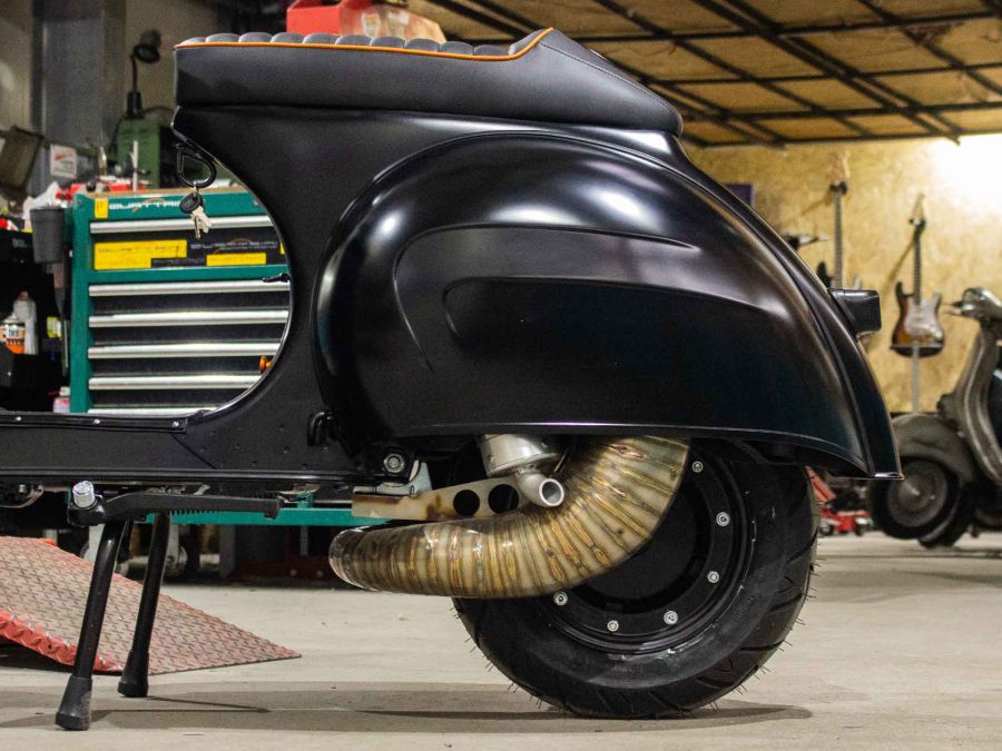 Vespa GS 306 conversion Matt Black