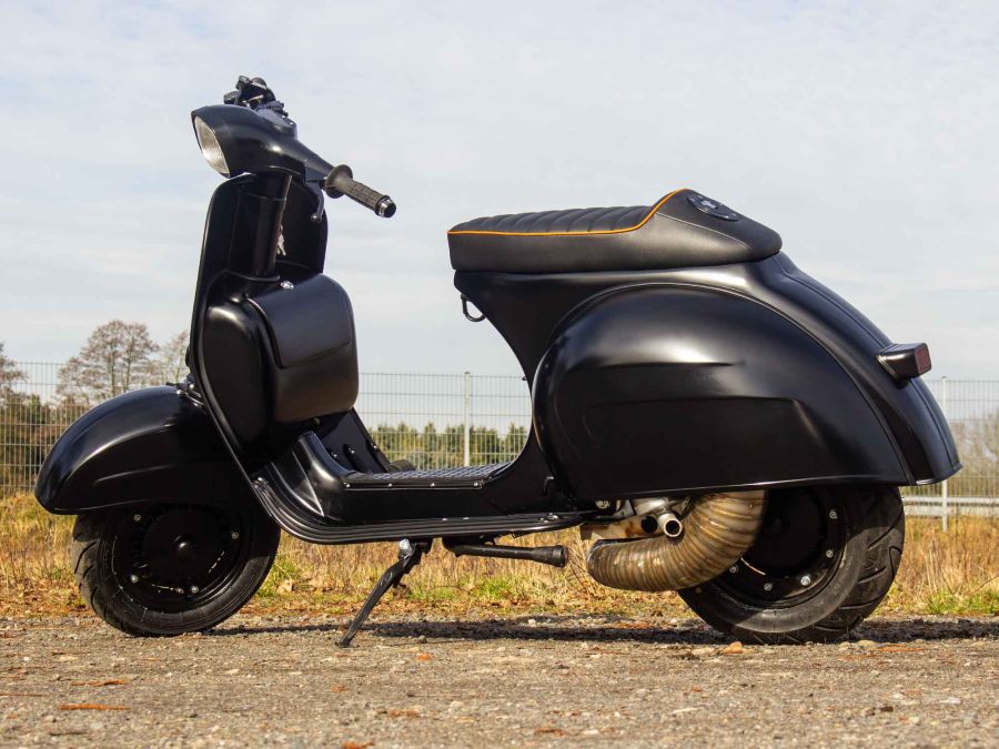 Vespa GS 306 conversion Matt Black