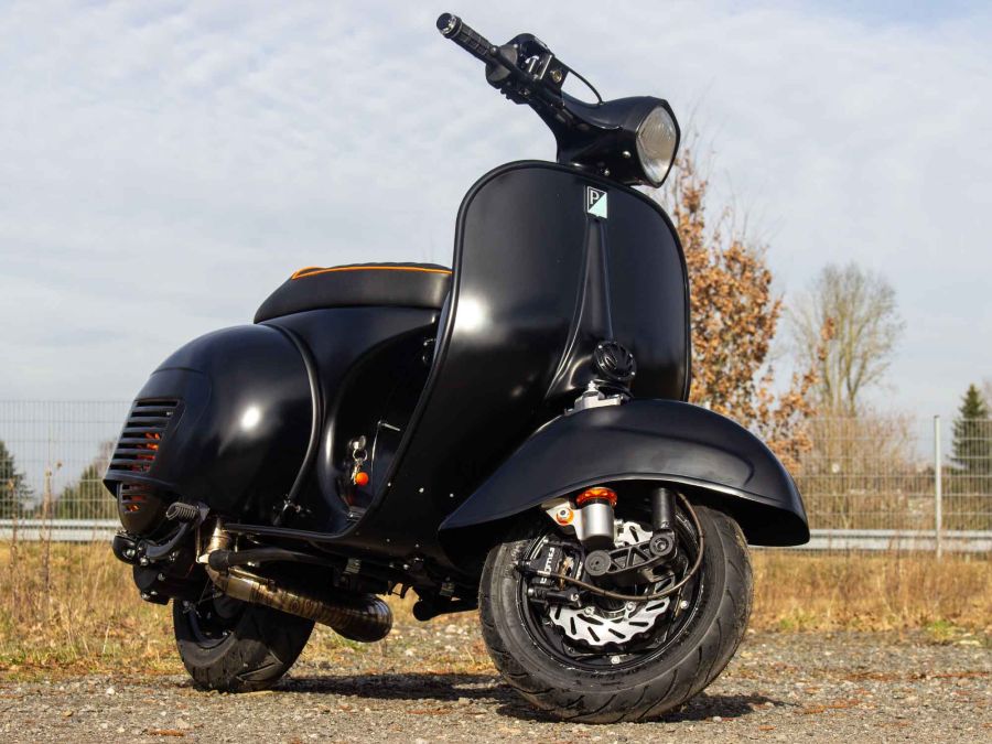 Vespa GS 306 conversion Matt Black