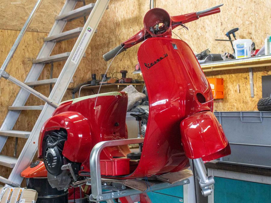 Vespa V50 1. Serie Restauration
