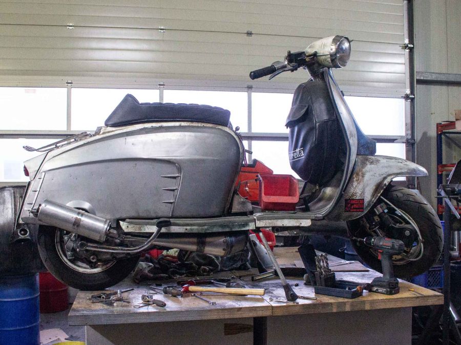 Auspuff Lambretta für Quattrini 210