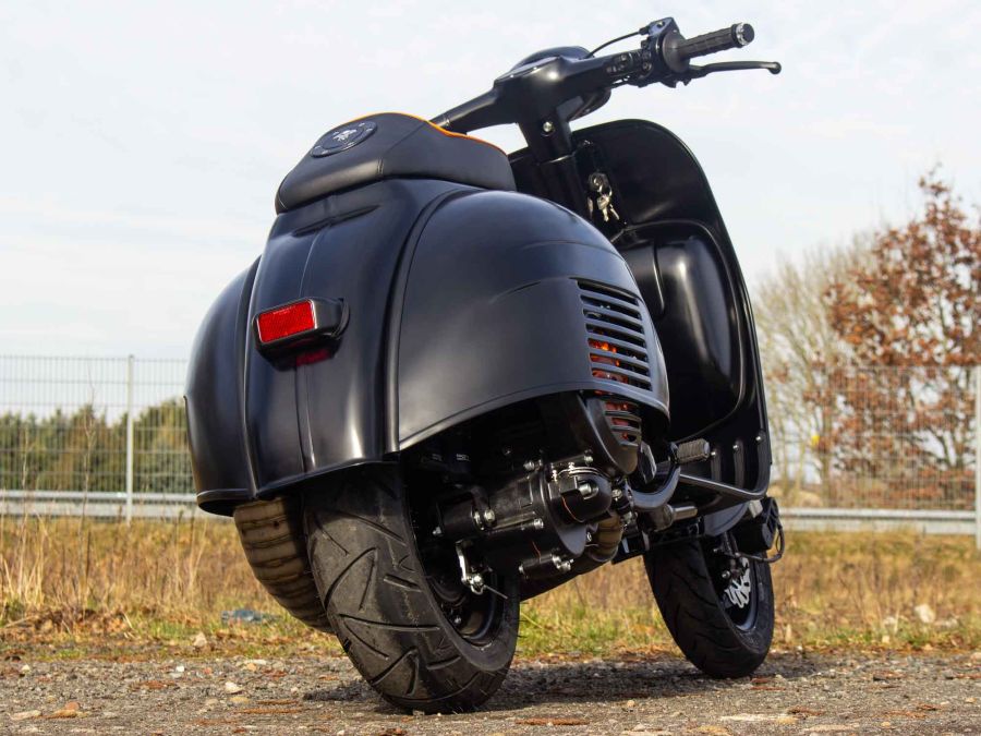Vespa GS 306 conversion Matt Black