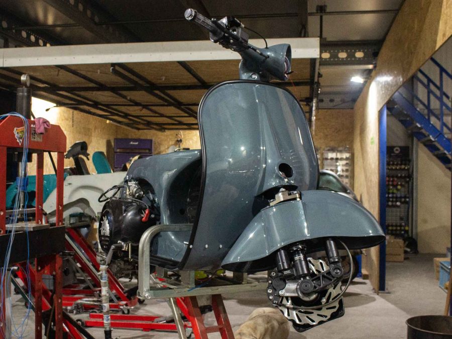 Vespa GS 244 Conversion Sage Green