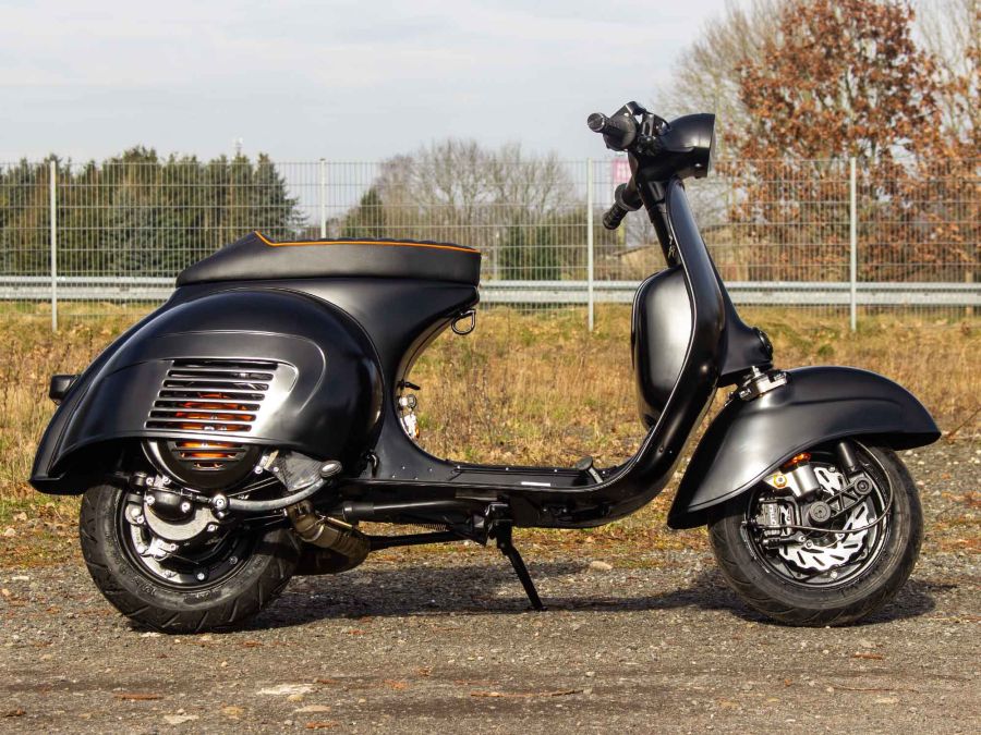 Vespa GS 306 conversion Matt Black
